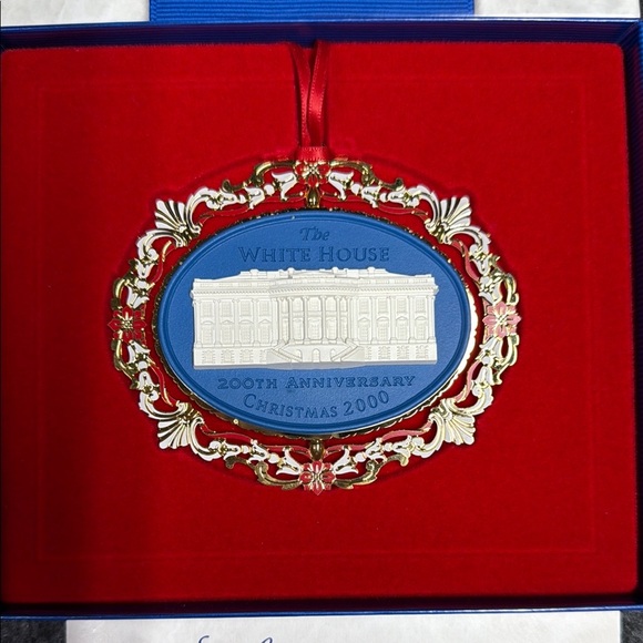 200th Anniversary Christmas Ornament - Blue and Gold - Picture 1 of 5